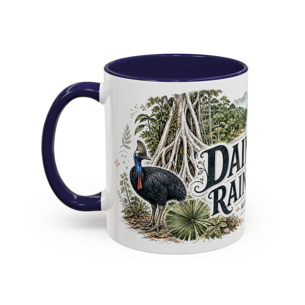 Daintree Rainforest Mug, Australia Travel Souvenir, Bucket List Gift, Accent Ceramic Coffee Mug 11oz 15oz
