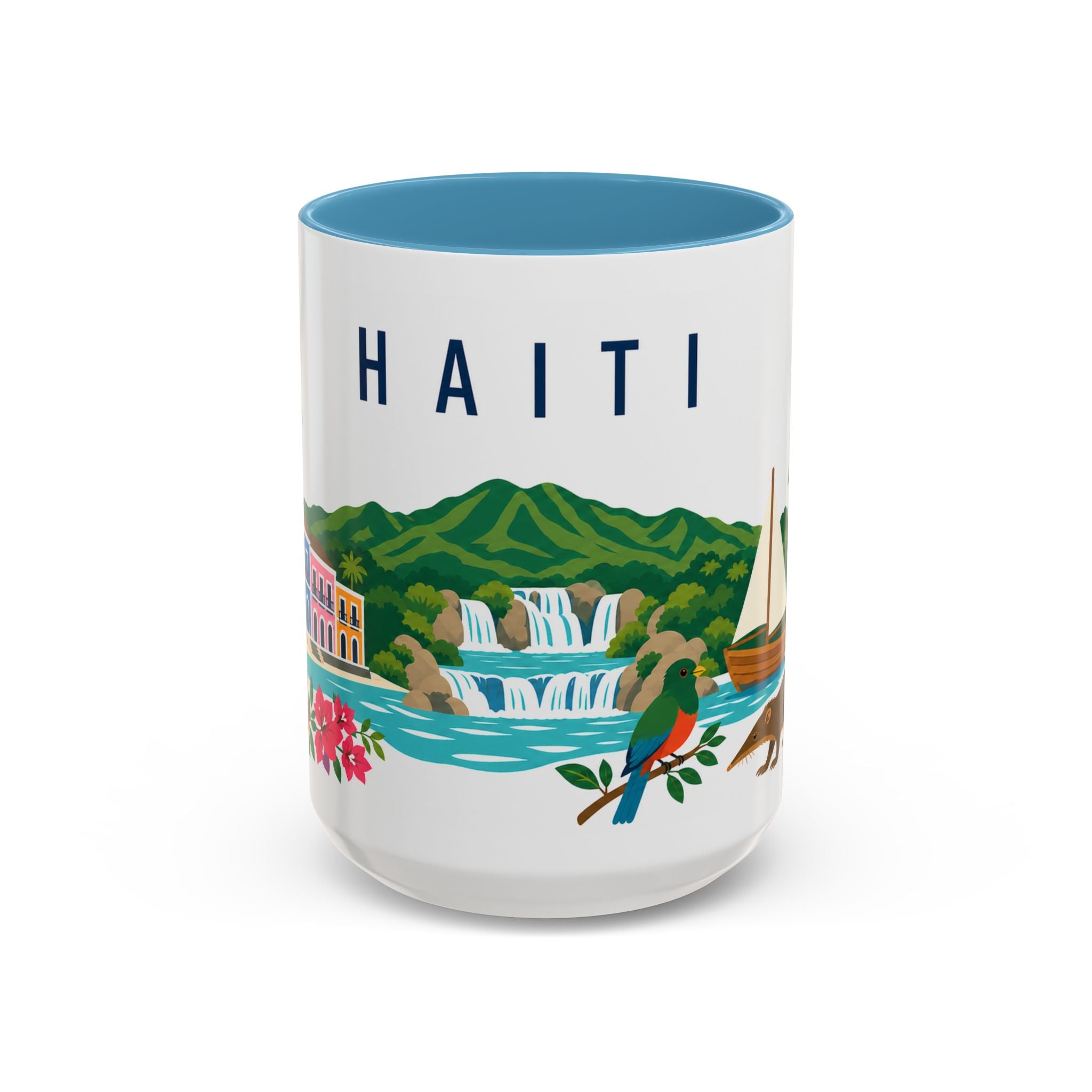 Haiti Coffee Mug | Travel Souvenir Accent Mug | Country Gift Ceramic Cup 11oz 15oz