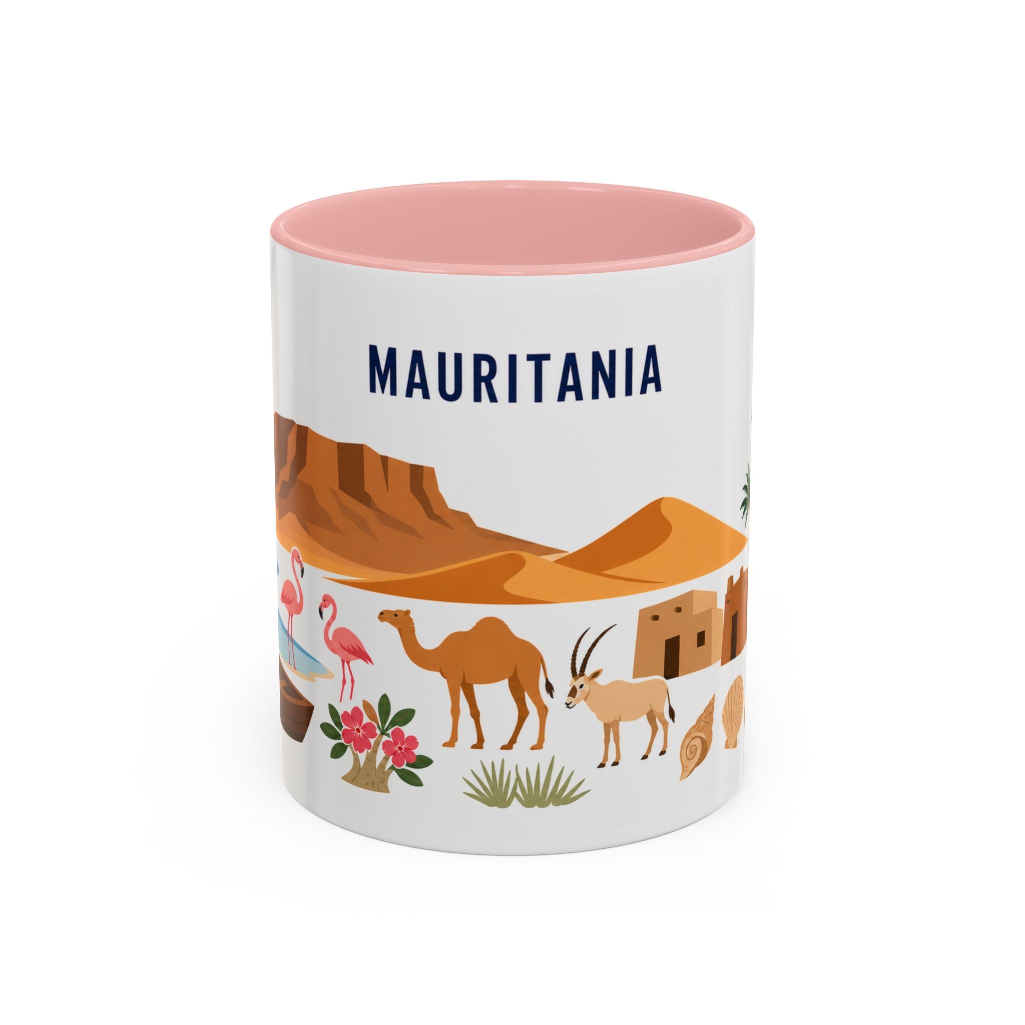 Mauritania Coffee Mug | Travel Souvenir Accent Mug | Country Gift Ceramic Cup 11oz 15oz