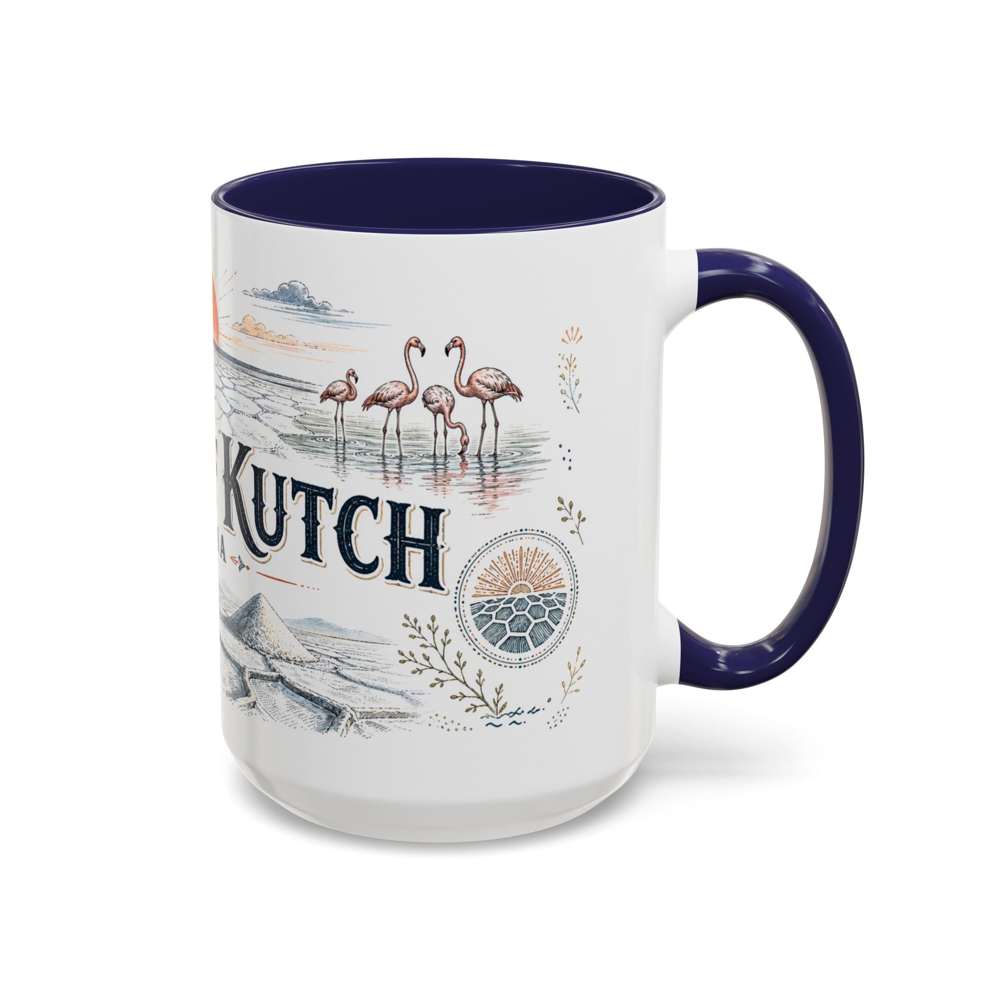 Rann of Kutch Mug, India Travel Souvenir, Bucket List Gift, Accent Ceramic Coffee Mug 11oz 15oz