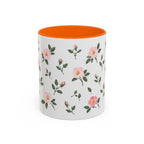 North Dakota Wild Prairie Rose Mug, State Flower Floral Coffee Cup, 11oz Botanical Gift