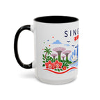 Singapore Coffee Mug | Travel Souvenir Accent Mug | Country Gift Ceramic Cup 11oz 15oz