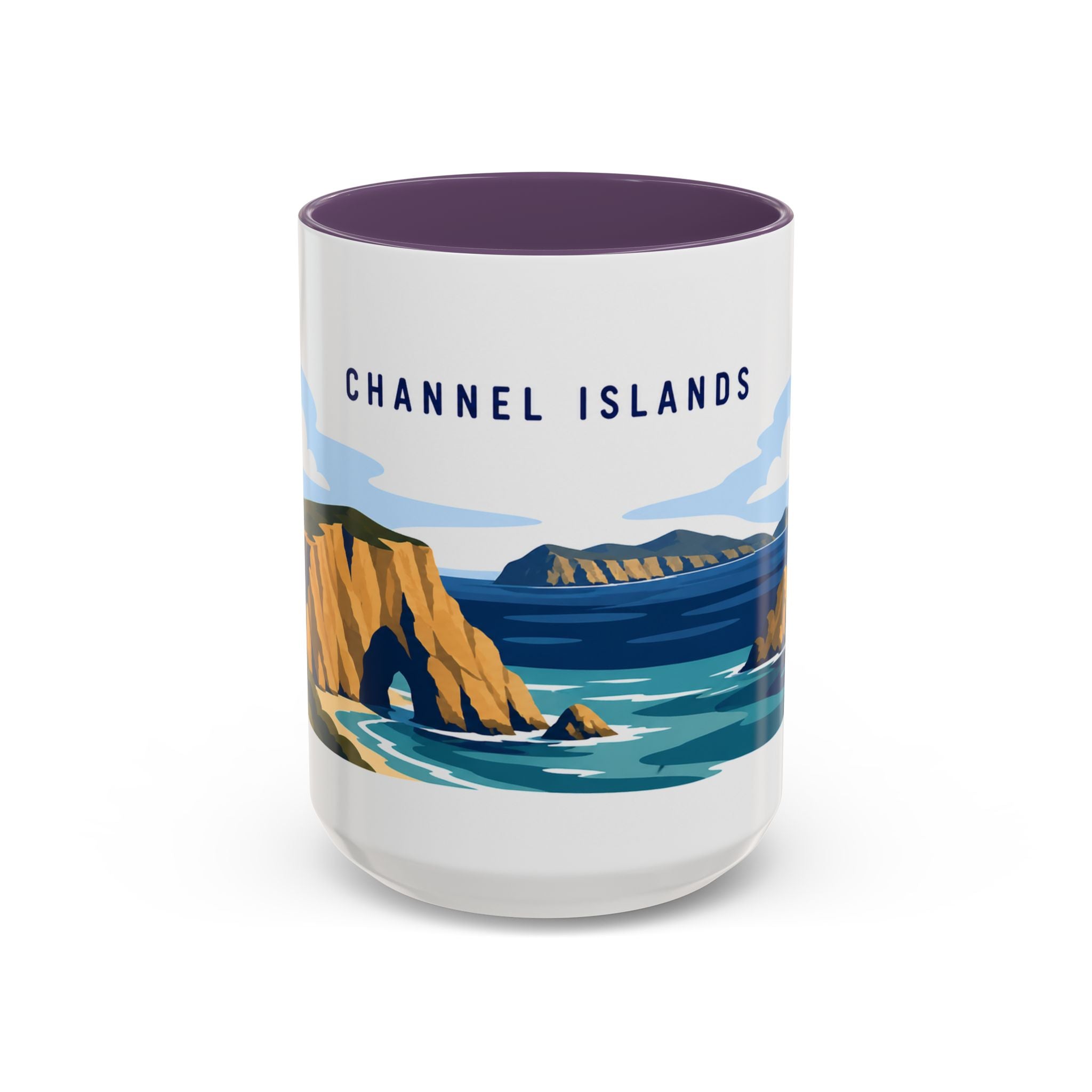 Channel Islands National Park Coffee Mug | Solid Color Block Park Souvenir | 11oz 15oz Accent Mug
