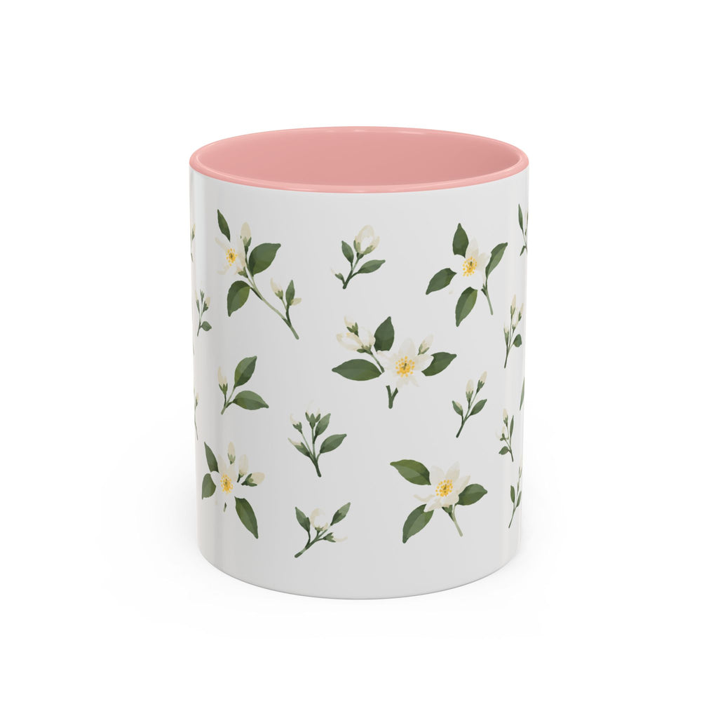 Florida Orange blossom Mug, State Flower Floral Coffee Cup, 11oz Botanical Gift