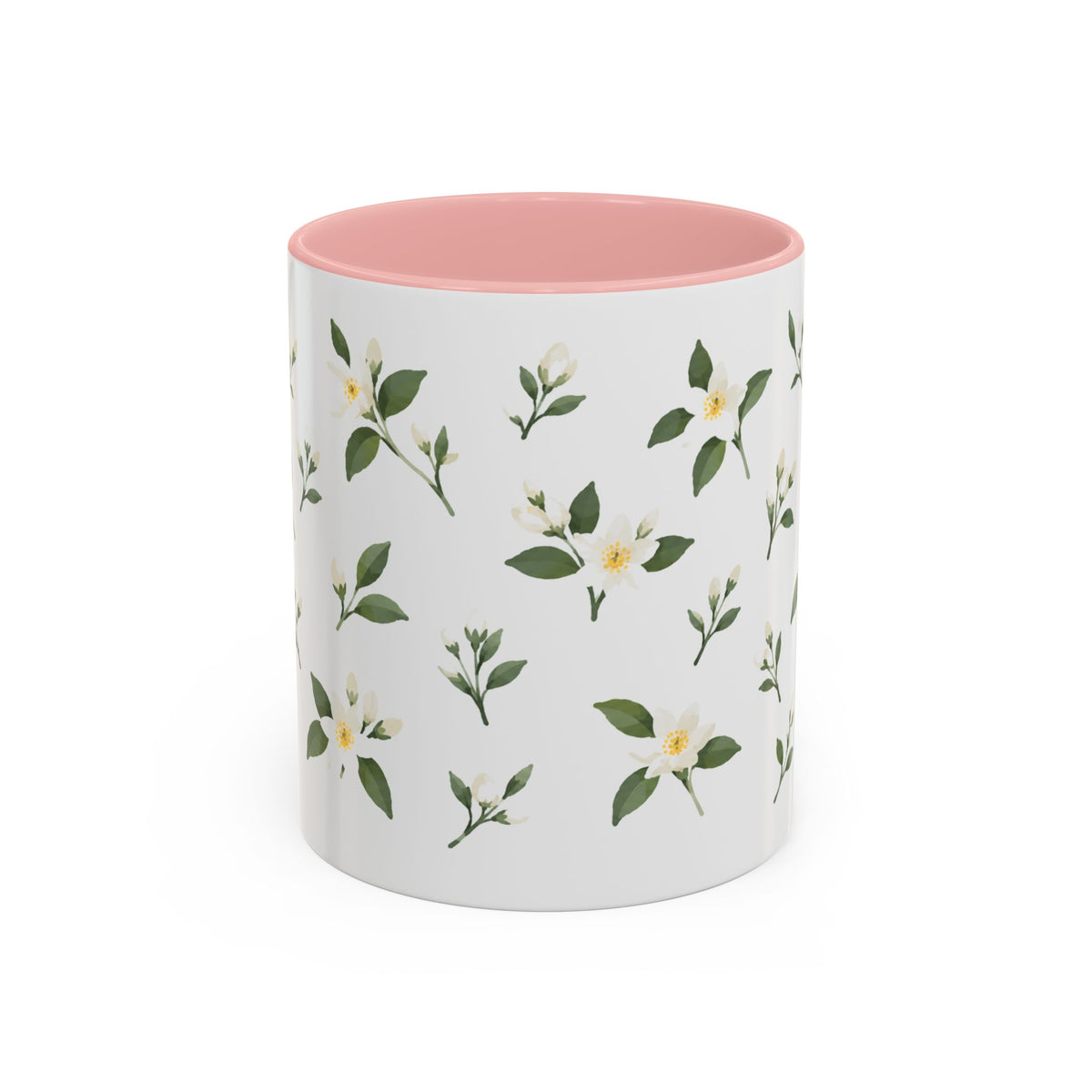 Florida Orange blossom Mug, State Flower Floral Coffee Cup, 11oz Botanical Gift