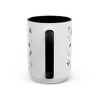 Christmas Candle Mug | Holly Wreath Watercolor Holiday Gift | Accent Cup 11oz 15oz