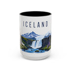 Iceland Coffee Mug | Travel Souvenir Accent Mug | Country Gift Ceramic Cup 11oz 15oz