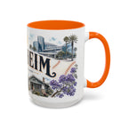 Anaheim Coffee Mug | United States Travel Souvenir | Vintage Illustrated City Gift | 11 oz 15 oz Accent Mug