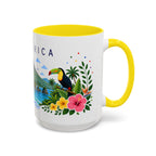 Costa Rica Coffee Mug | Travel Souvenir Accent Mug | Place Gift Ceramic Cup 11oz 15oz
