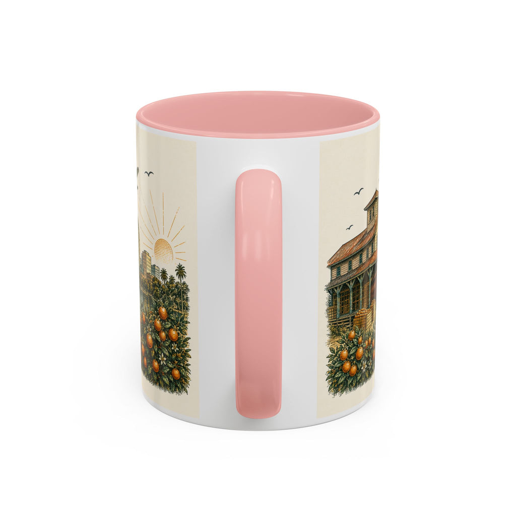 Orlando Coffee Mug | United States Travel Souvenir | Vintage Illustrated City Gift | 11 oz 15 oz Accent Mug