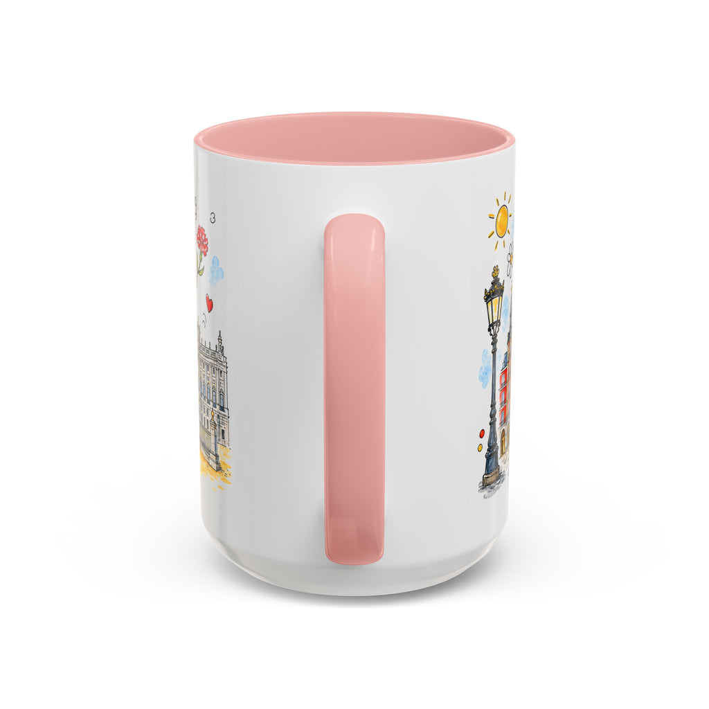 Madrid Travel Mug | European City Souvenir Accent Coffee Mug | 11oz 15oz Ceramic Cup