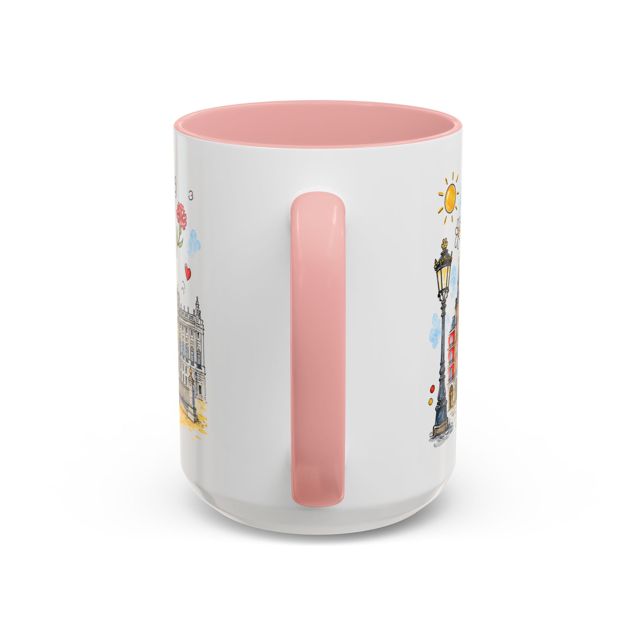 Madrid Travel Mug | European City Souvenir Accent Coffee Mug | 11oz 15oz Ceramic Cup