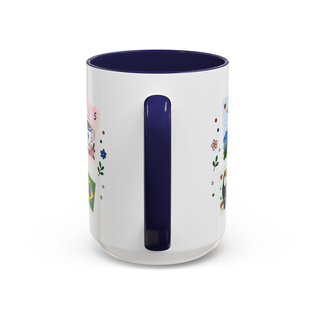 Rio de Janeiro Coffee Mug | Postage Stamp Collage Mug | Travel Souvenir Accent Cup 11oz 15oz