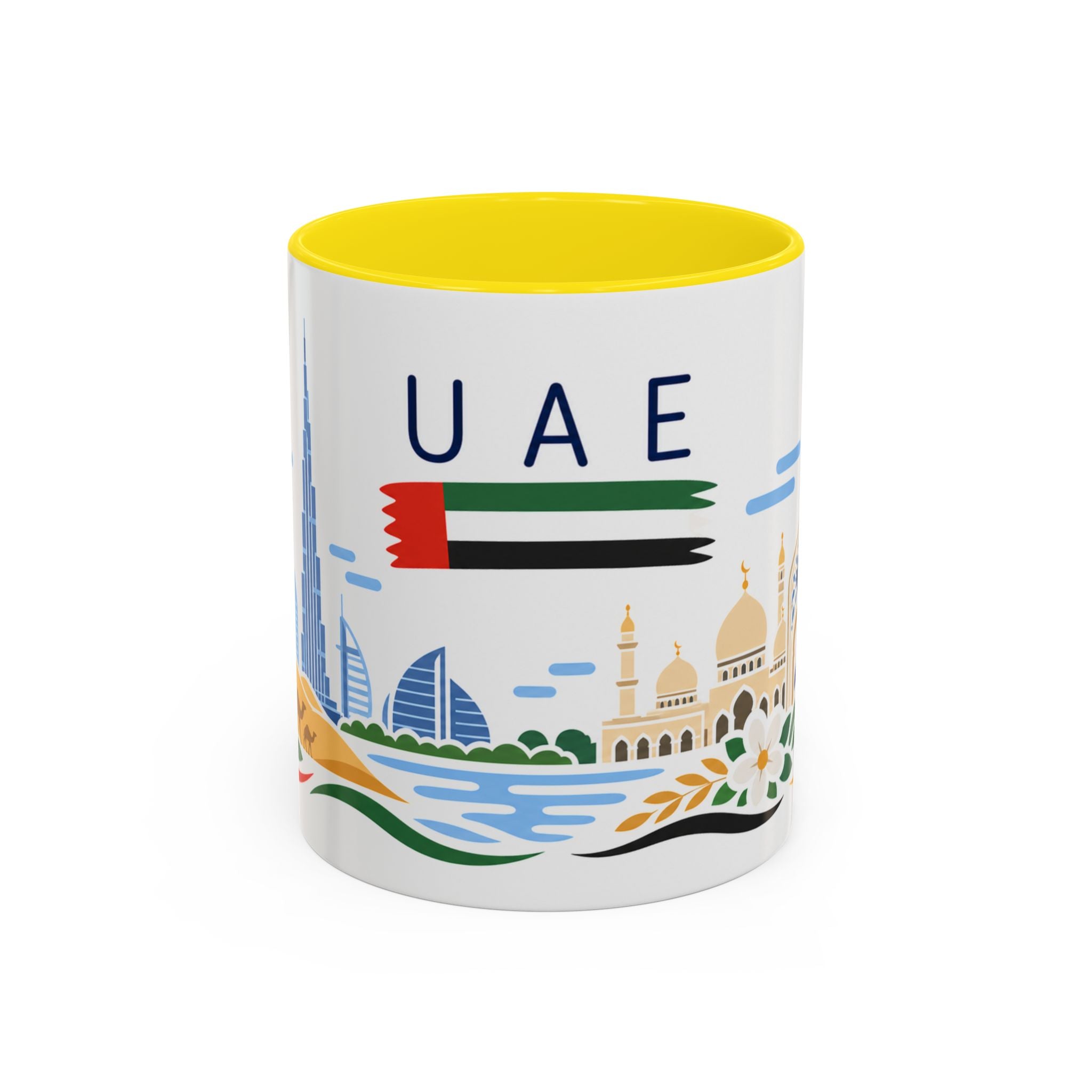 United Arab Emirates Coffee Mug | Travel Souvenir Accent Mug | Country Gift Ceramic Cup 11oz 15oz