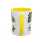 Raleigh Illustrated Travel Mug | City Souvenir Accent Coffee Mug | 11oz 15oz Ceramic Cup