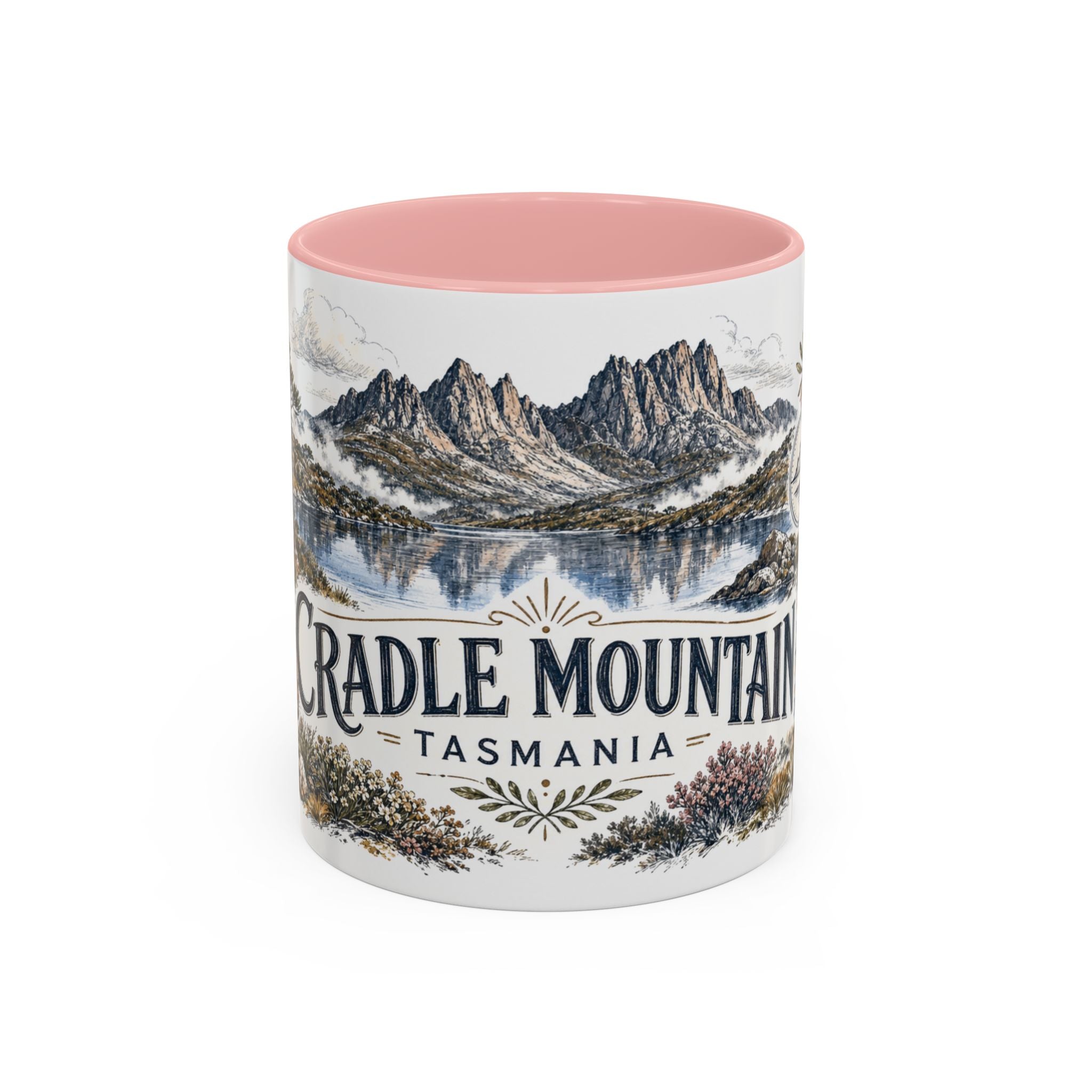 Cradle Mountain Mug, Tasmania Travel Souvenir, Bucket List Gift, Accent Ceramic Coffee Mug 11oz 15oz