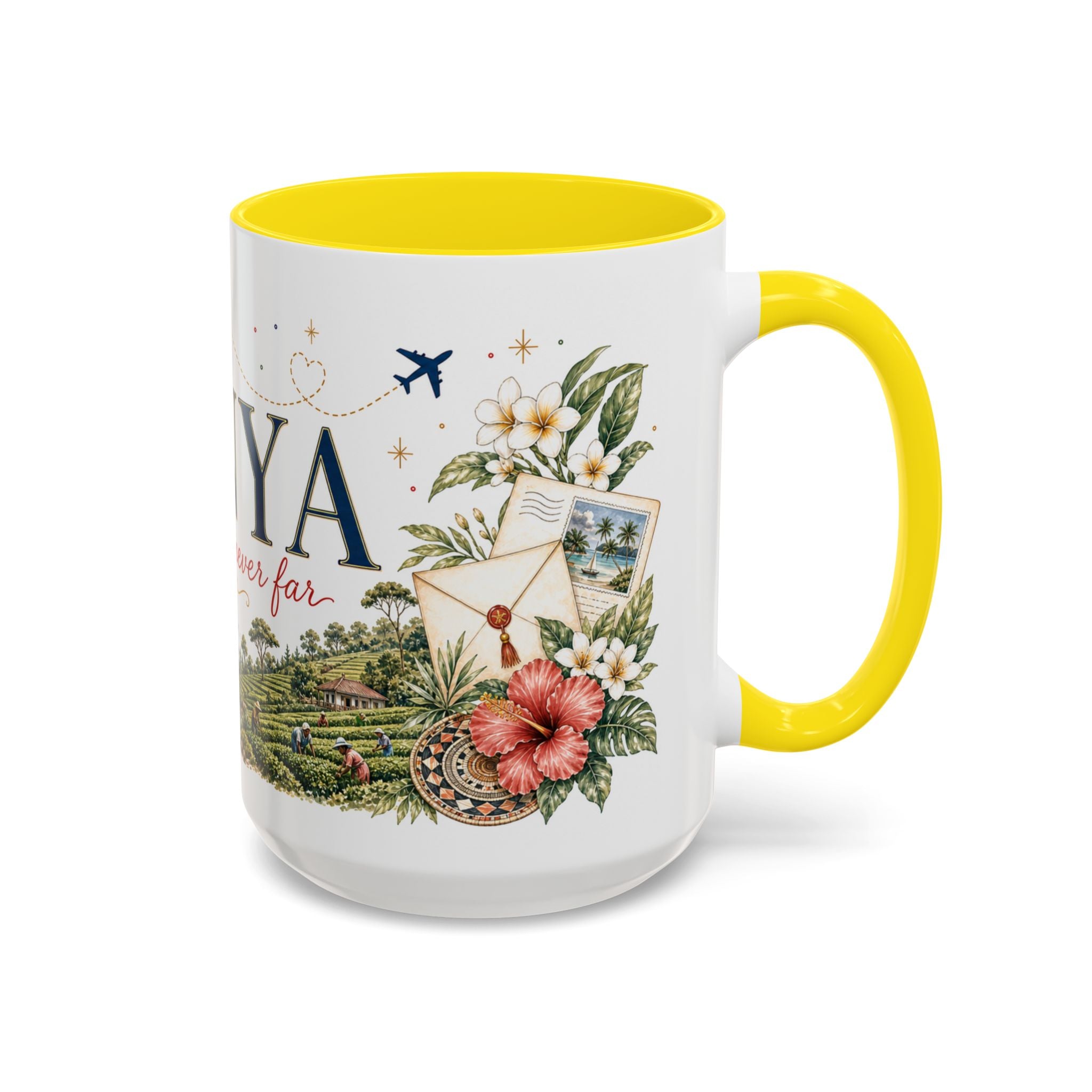 Kenya Home Country Mug | Moving Away Gift | Long Distance Friendship | 11 oz 15 oz Accent Mug