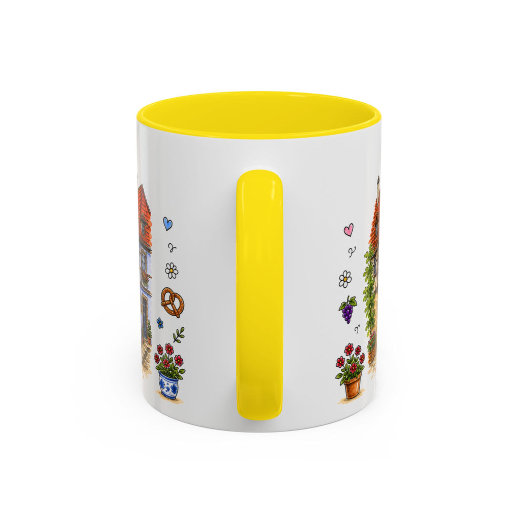 Rothenburg Illustrated Travel Mug | Germany Souvenir Accent Coffee Mug | 11oz 15oz Ceramic Cup