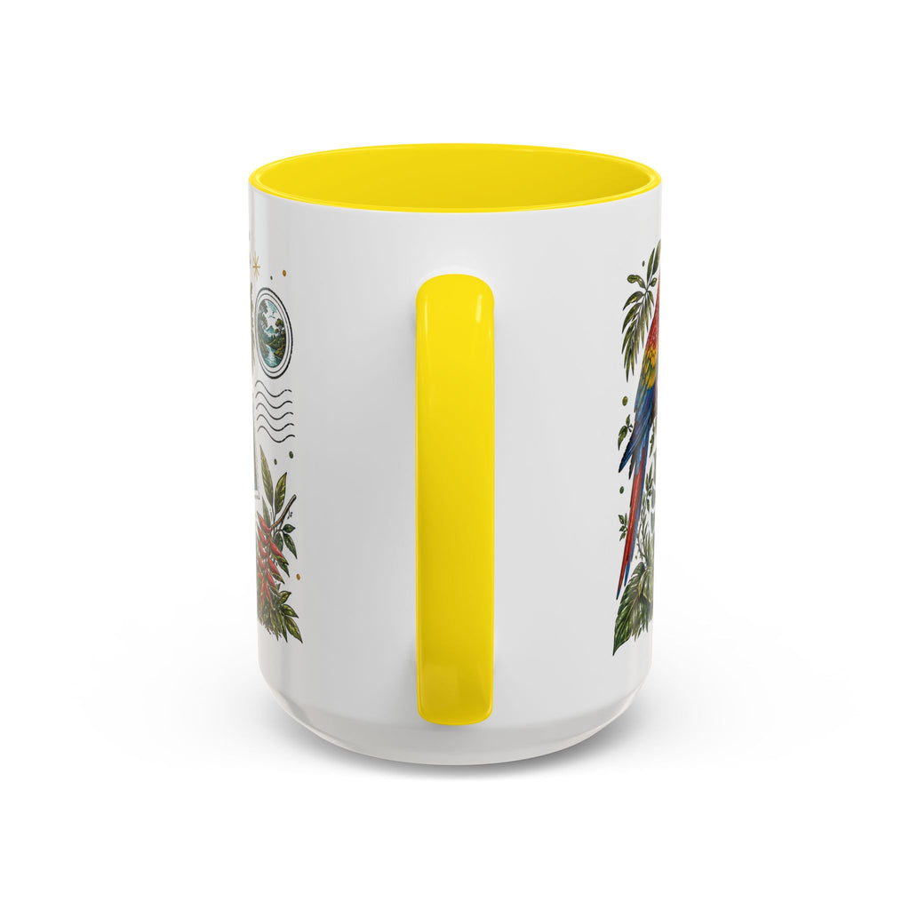 Amazon Rainforest Coffee Mug | Travel Destination Souvenir Gift | Accent Color Ceramic 11oz 15oz
