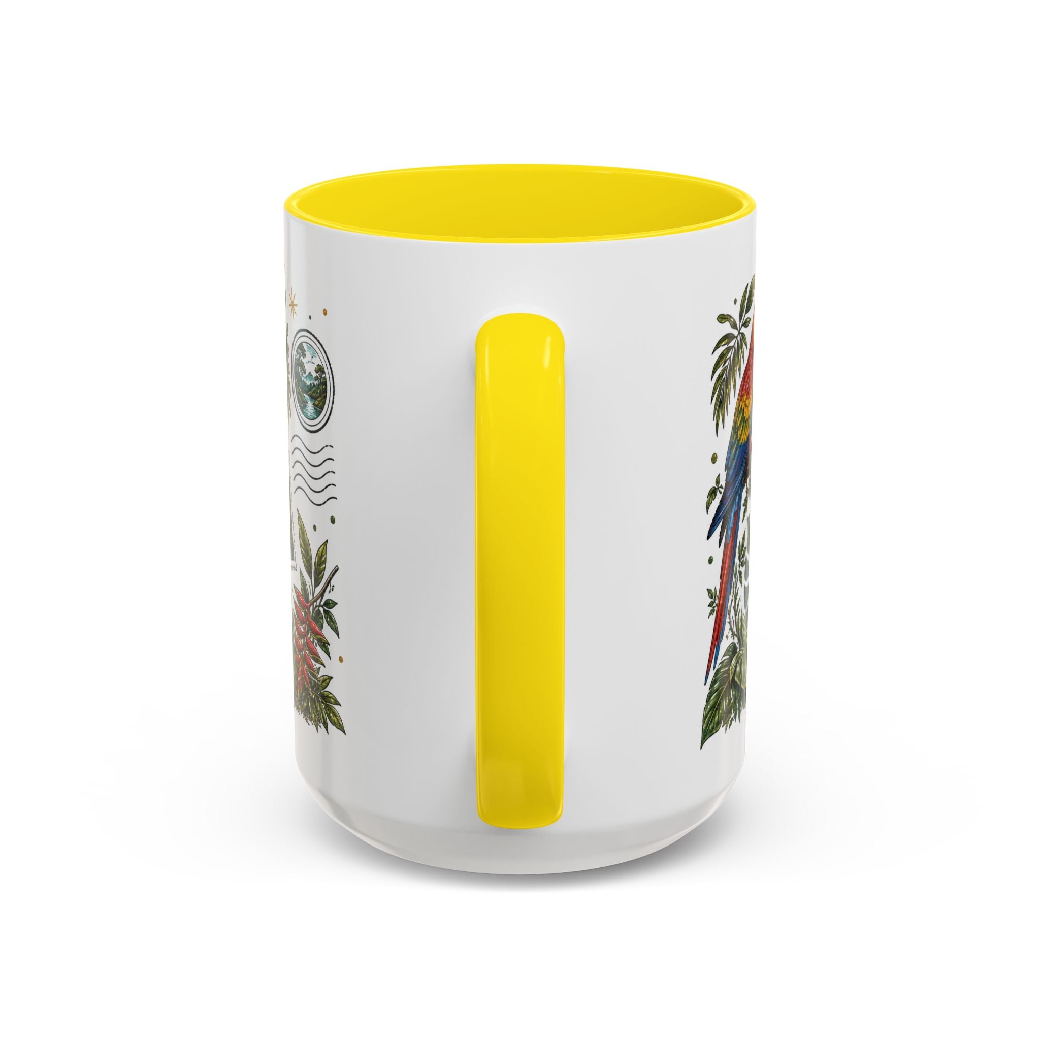 Amazon Rainforest Coffee Mug | Travel Destination Souvenir Gift | Accent Color Ceramic 11oz 15oz