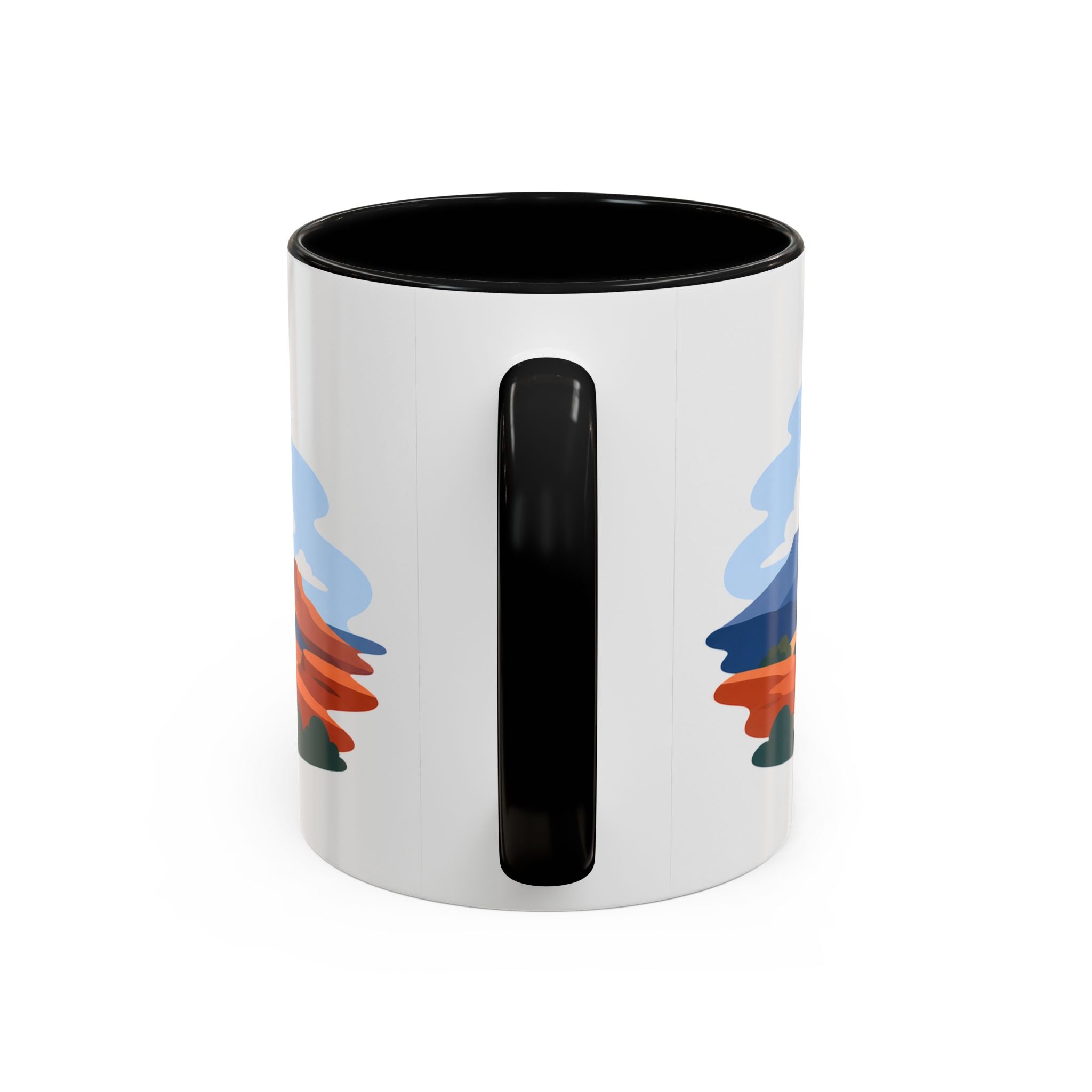 Arches National Park Coffee Mug | Solid Color Block Park Souvenir | 11oz 15oz Accent Mug