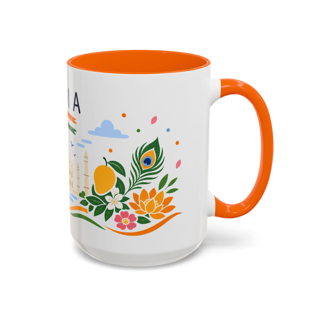 India Coffee Mug | Travel Souvenir Accent Mug | Country Gift Ceramic Cup 11oz 15oz