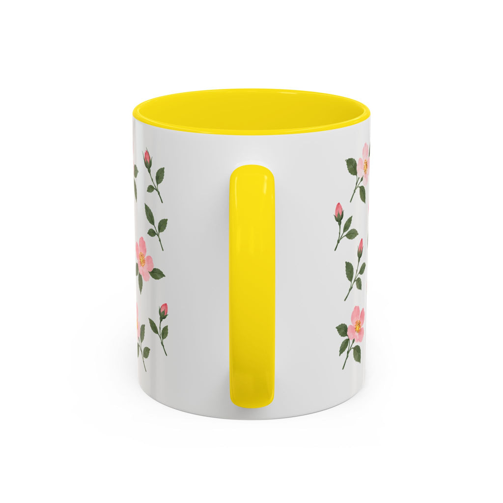 Iowa Wild Rose Mug, State Flower Floral Coffee Cup, 11oz Botanical Gift