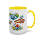 Graz Illustrated Travel Mug | City Souvenir Accent Coffee Mug | 11oz 15oz Ceramic Cup