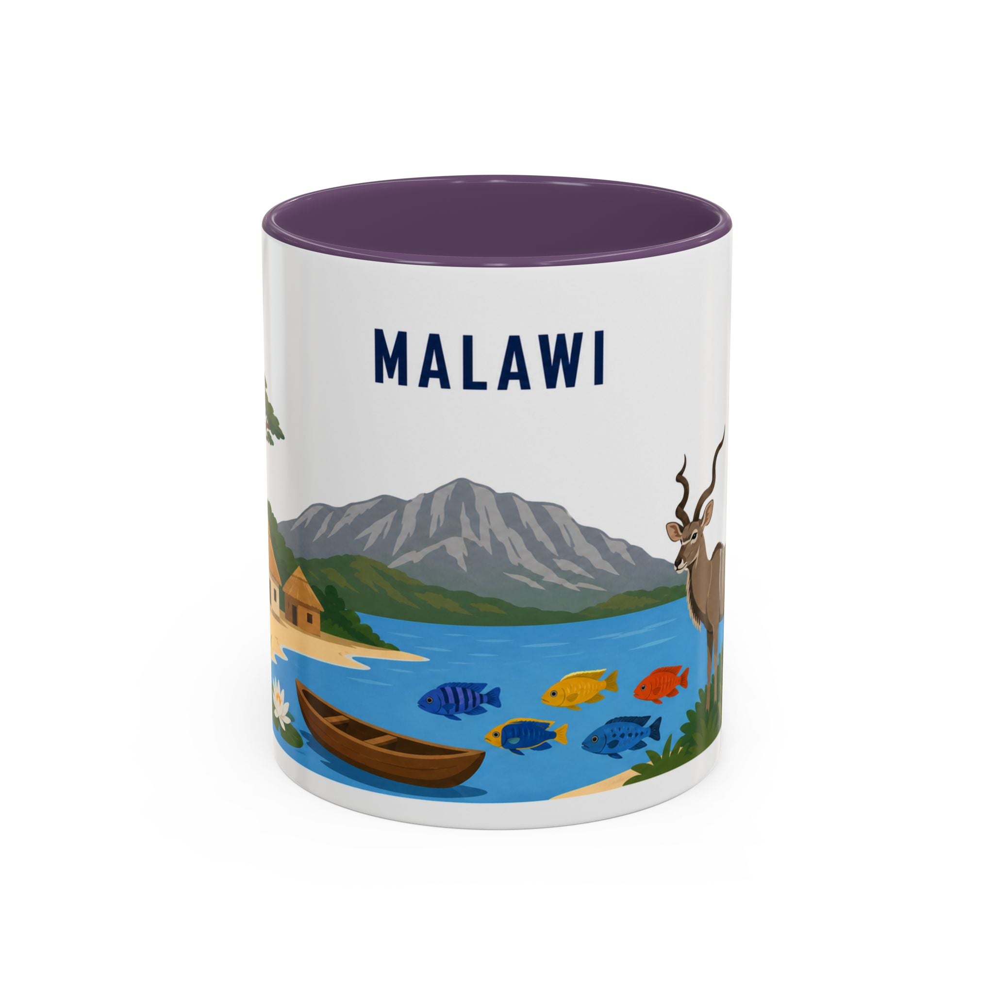 Malawi Coffee Mug | Travel Souvenir Accent Mug | Country Gift Ceramic Cup 11oz 15oz