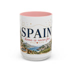 Spain Home Country Mug | Moving Away Gift | Long Distance Friendship | 11 oz 15 oz Accent Mug