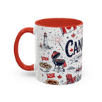 Canada Day Coffee Mug | Canadian Pride Gift | Accent Color Ceramic 11oz 15oz