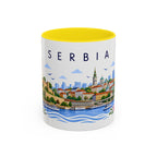 Serbia Coffee Mug | Travel Souvenir Accent Mug | Place Gift Ceramic Cup 11oz 15oz
