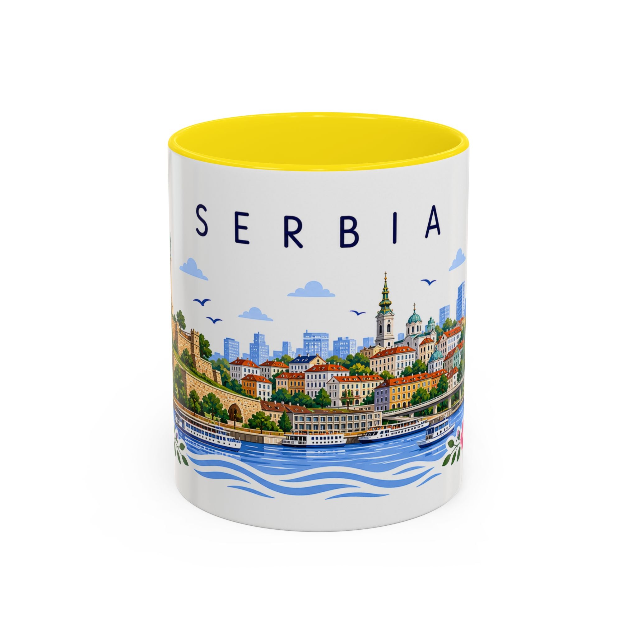 Serbia Coffee Mug | Travel Souvenir Accent Mug | Place Gift Ceramic Cup 11oz 15oz