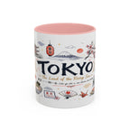 Tokyo Coffee Mug | Japan Souvenir Travel Gift | Accent Color Ceramic 11oz 15oz