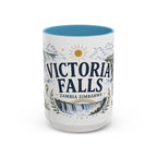 Victoria Falls Coffee Mug | Travel Destination Souvenir Gift | Accent Color Ceramic 11oz 15oz