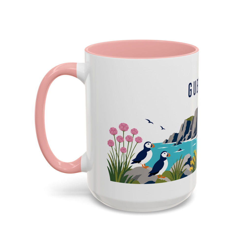 Guernsey Coffee Mug | Travel Souvenir Accent Mug | Country Gift Ceramic Cup 11oz 15oz