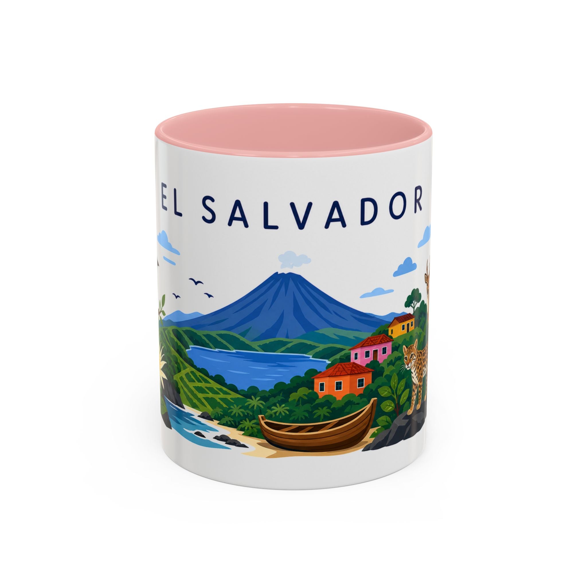 El Salvador Coffee Mug | Travel Souvenir Accent Mug | Country Gift Ceramic Cup 11oz 15oz