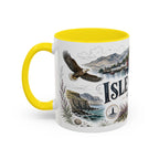 Isle of Mull Mug, Scotland Travel Souvenir, Bucket List Gift, Accent Ceramic Coffee Mug 11oz 15oz