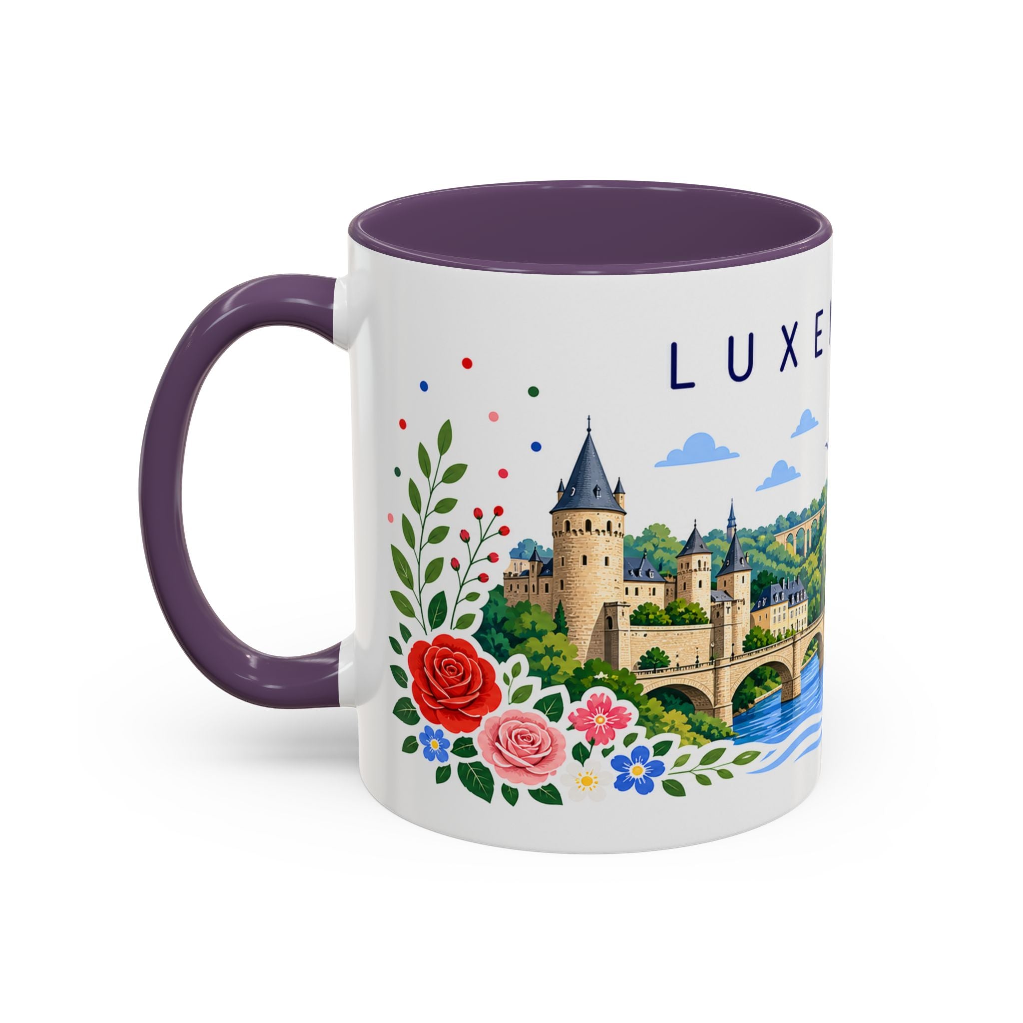 Luxembourg Coffee Mug | Travel Souvenir Accent Mug | Place Gift Ceramic Cup 11oz 15oz