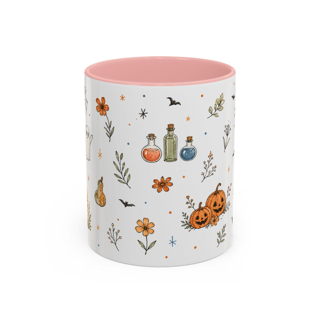 Cute Halloween Mug | Friendly Ghost Potion Watercolor Gift | Magic Accent Cup 11oz 15oz