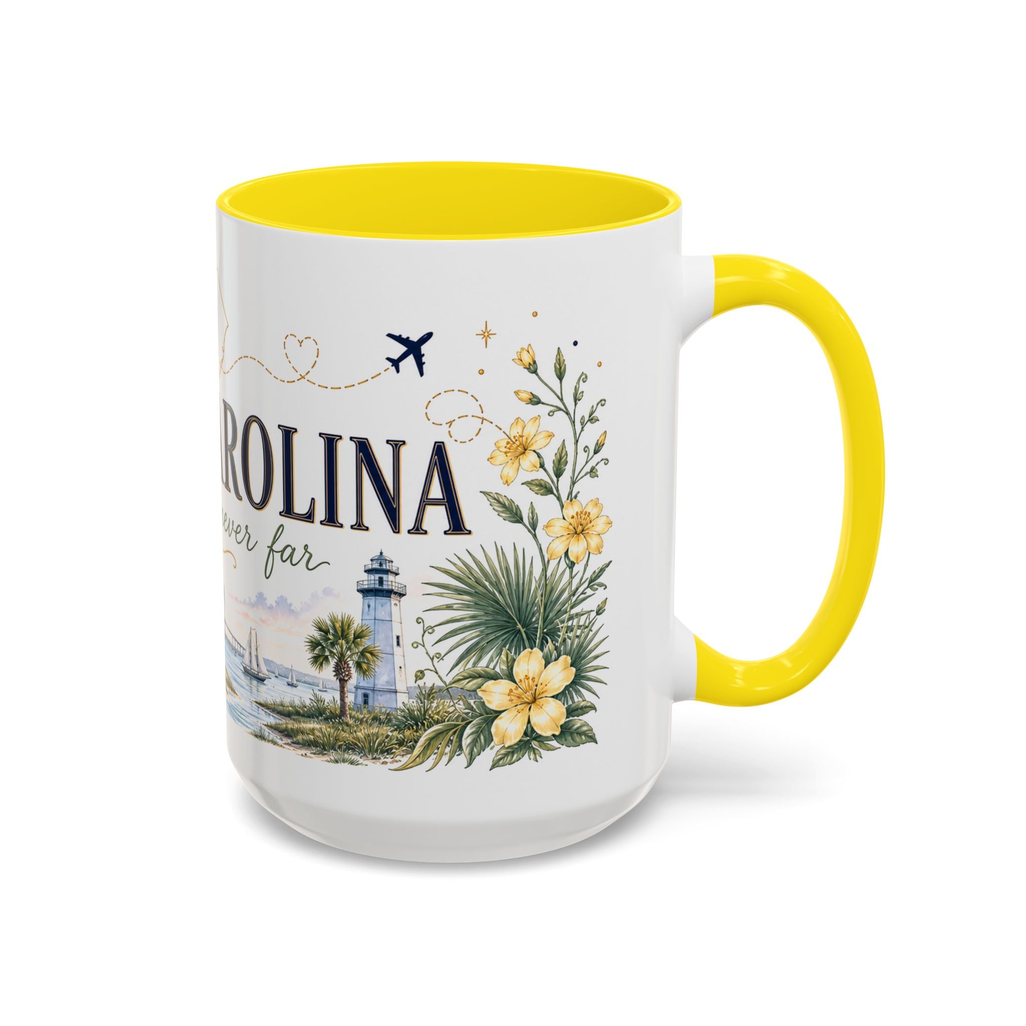 South Carolina State Mug | Botanical Map Accent Cup (11oz 15oz)