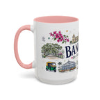 Bangalore Coffee Mug | India Souvenir Travel Gift | Accent Color Ceramic 11oz 15oz