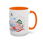 South Korea Coffee Mug | Travel Souvenir Accent Mug | Country Gift Ceramic Cup 11oz 15oz