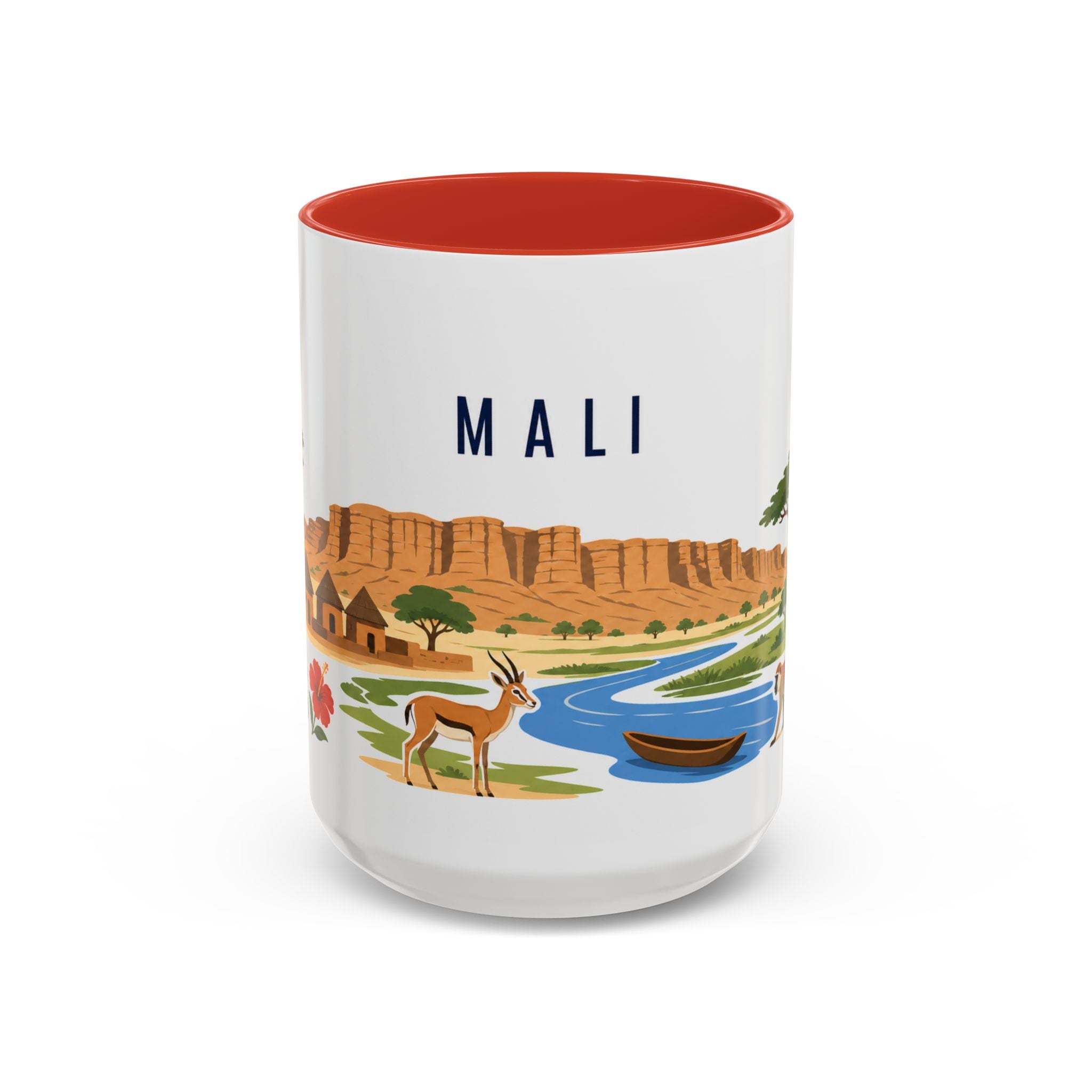 Mali Coffee Mug | Travel Souvenir Accent Mug | Country Gift Ceramic Cup 11oz 15oz