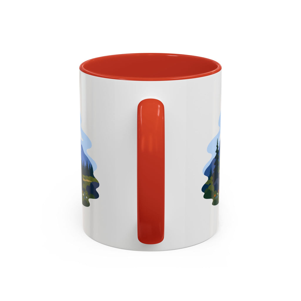 Rocky Mountain National Park Coffee Mug | Solid Color Block Park Souvenir | 11oz 15oz Accent Mug