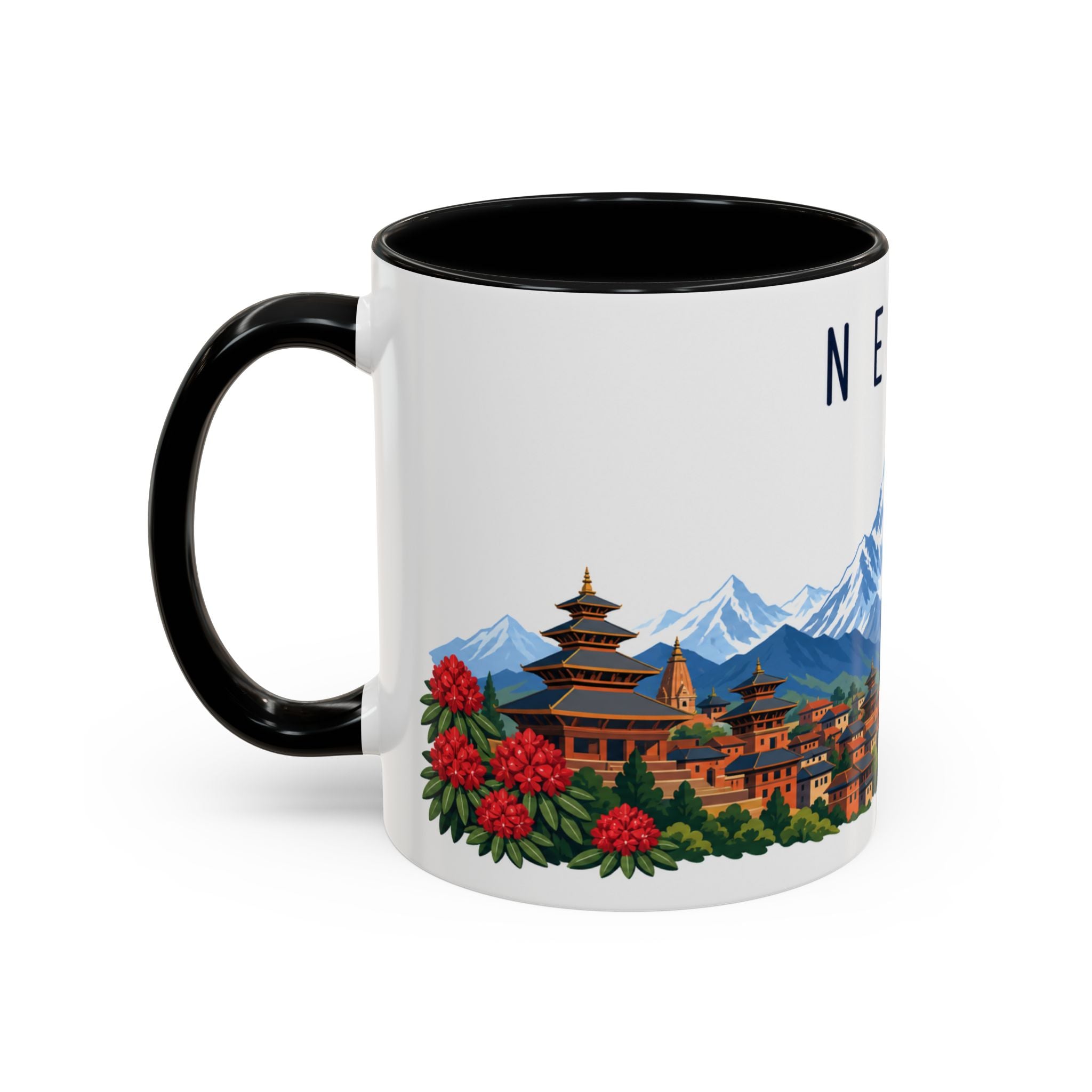 Nepal Coffee Mug | Travel Souvenir Accent Mug | Country Gift Ceramic Cup 11oz 15oz