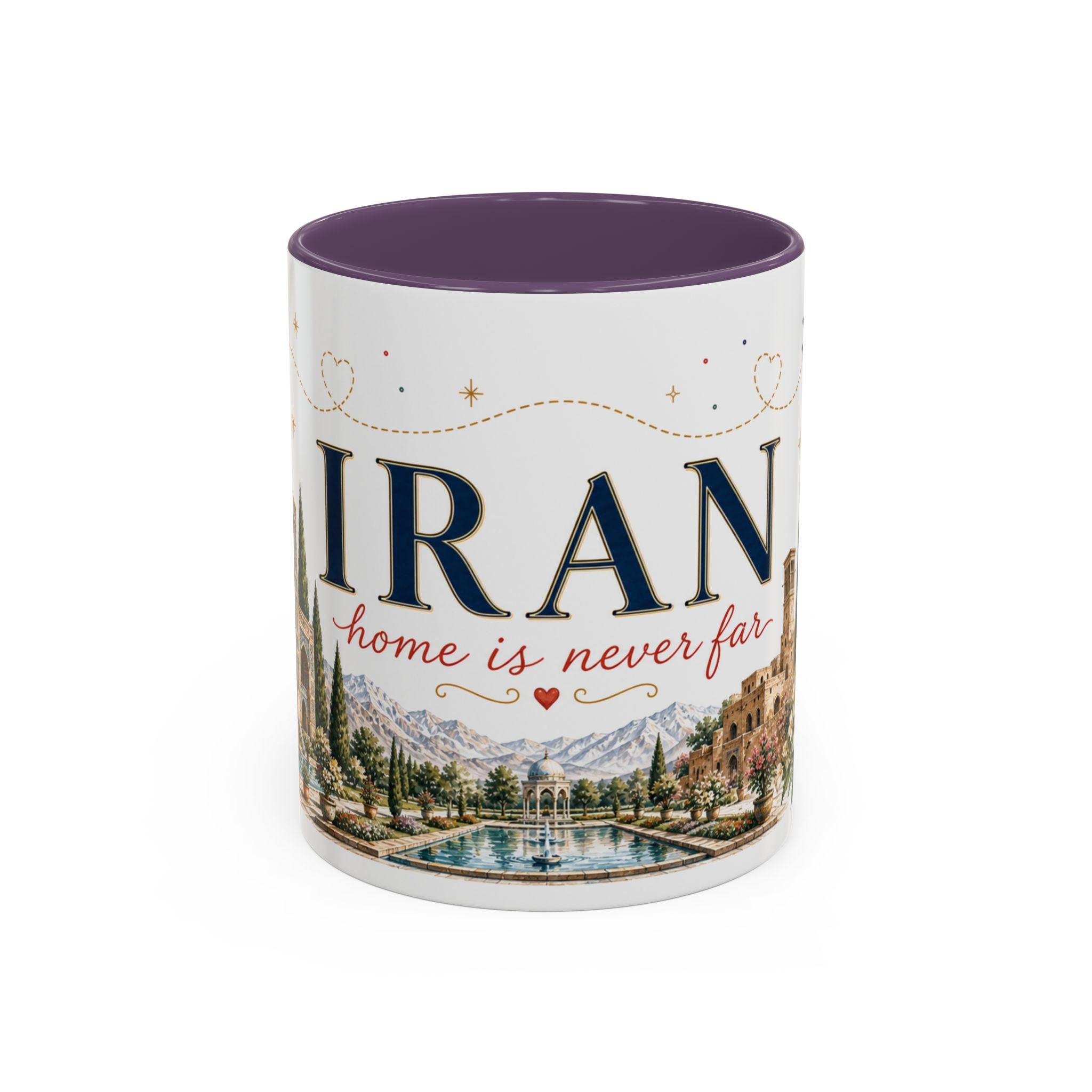 Iran Home Country Mug | Moving Away Gift | Long Distance Friendship | 11 oz 15 oz Accent Mug