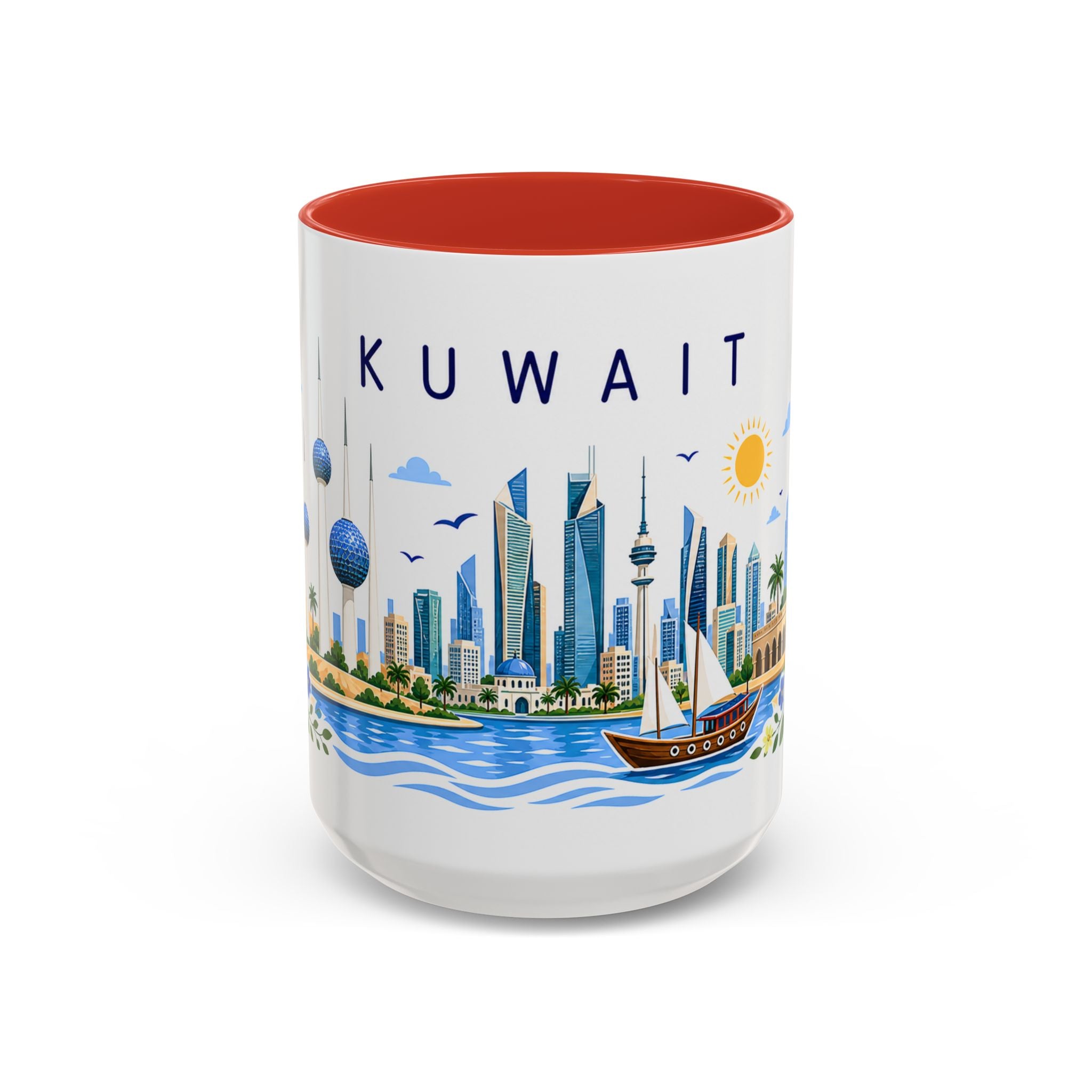 Kuwait Coffee Mug | Travel Souvenir Accent Mug | Place Gift Ceramic Cup 11oz 15oz