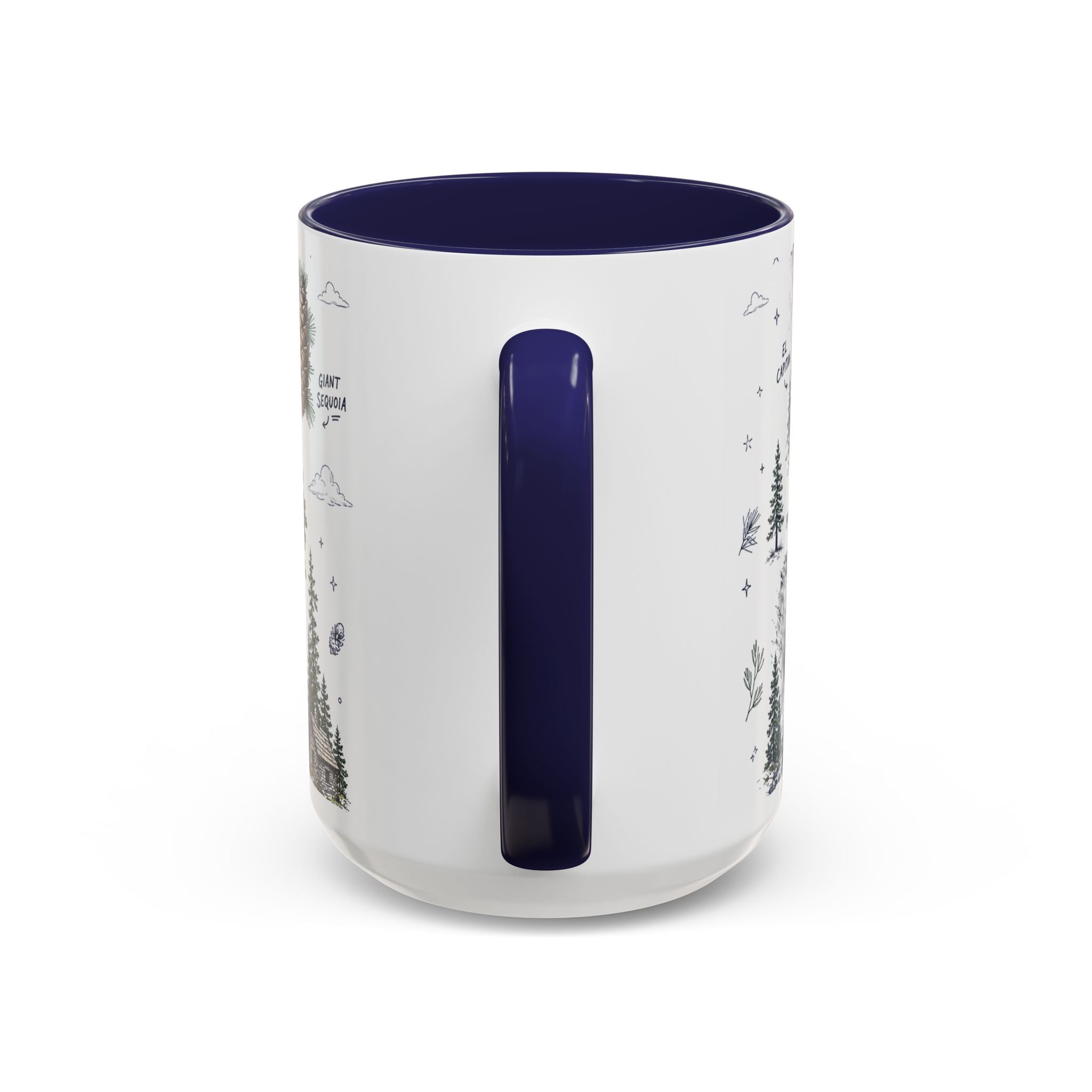 Yosemite National Park Coffee Mug | Hiking Camping Nature Gift | Accent Color Ceramic 11oz 15oz