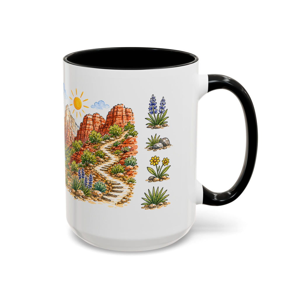 Zion National Park Mug | US Travel Souvenir Accent Coffee Mug | 11oz 15oz Ceramic Cup